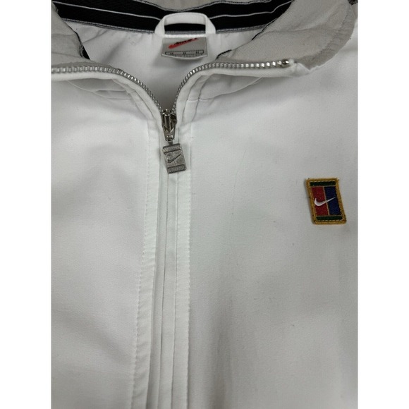 Nike Jacket Mens Medium White Challenge Court Track Vintage 90s‎ Tennis Vented - Picture 5 of 13